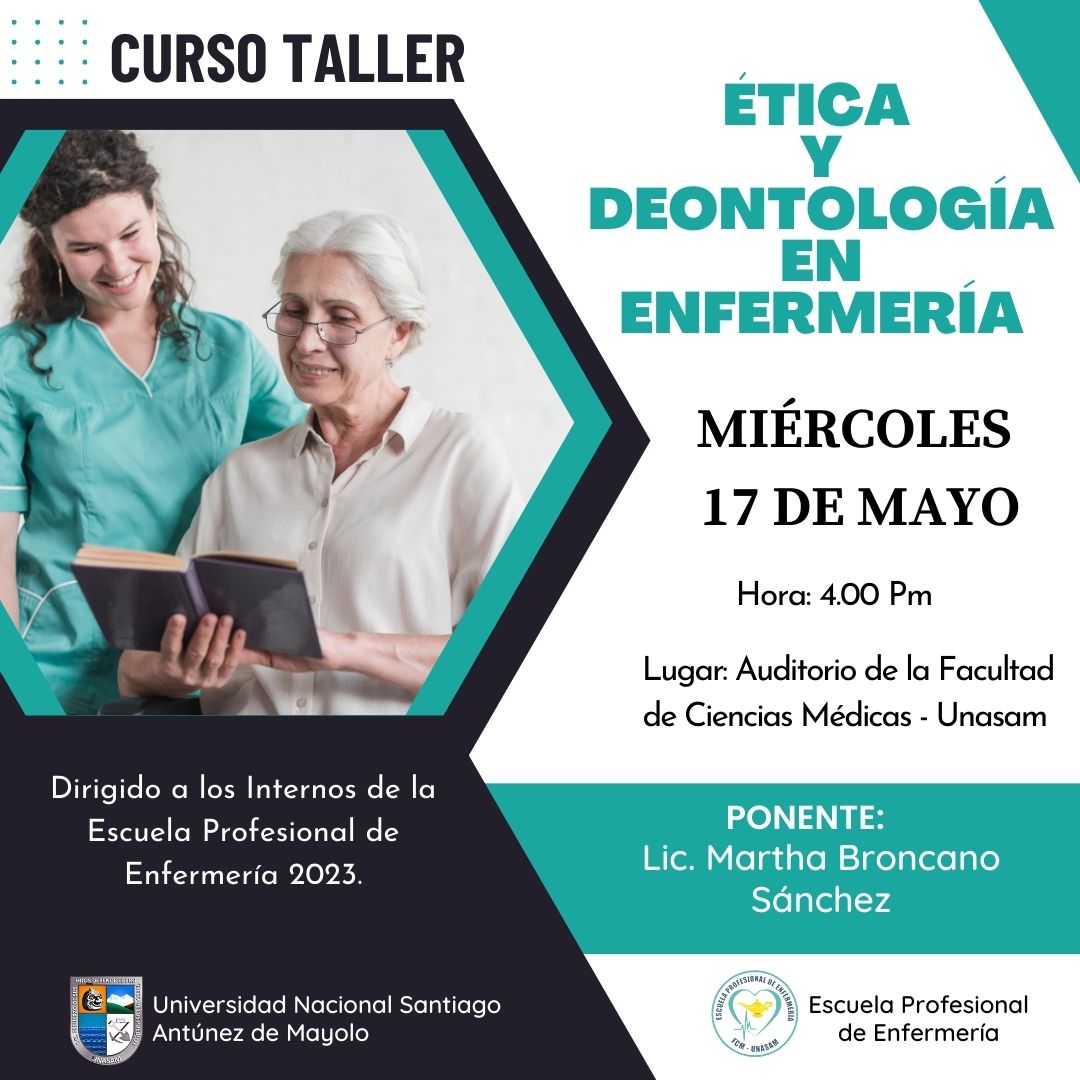  																	CURSO TALLER "ÉTICA Y DEONTOLOGÍA EN ENFERMERÍA"
																	