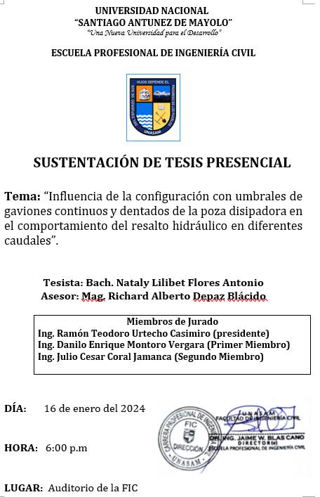  																	SUSTENTACIÓN DE TESIS
																	