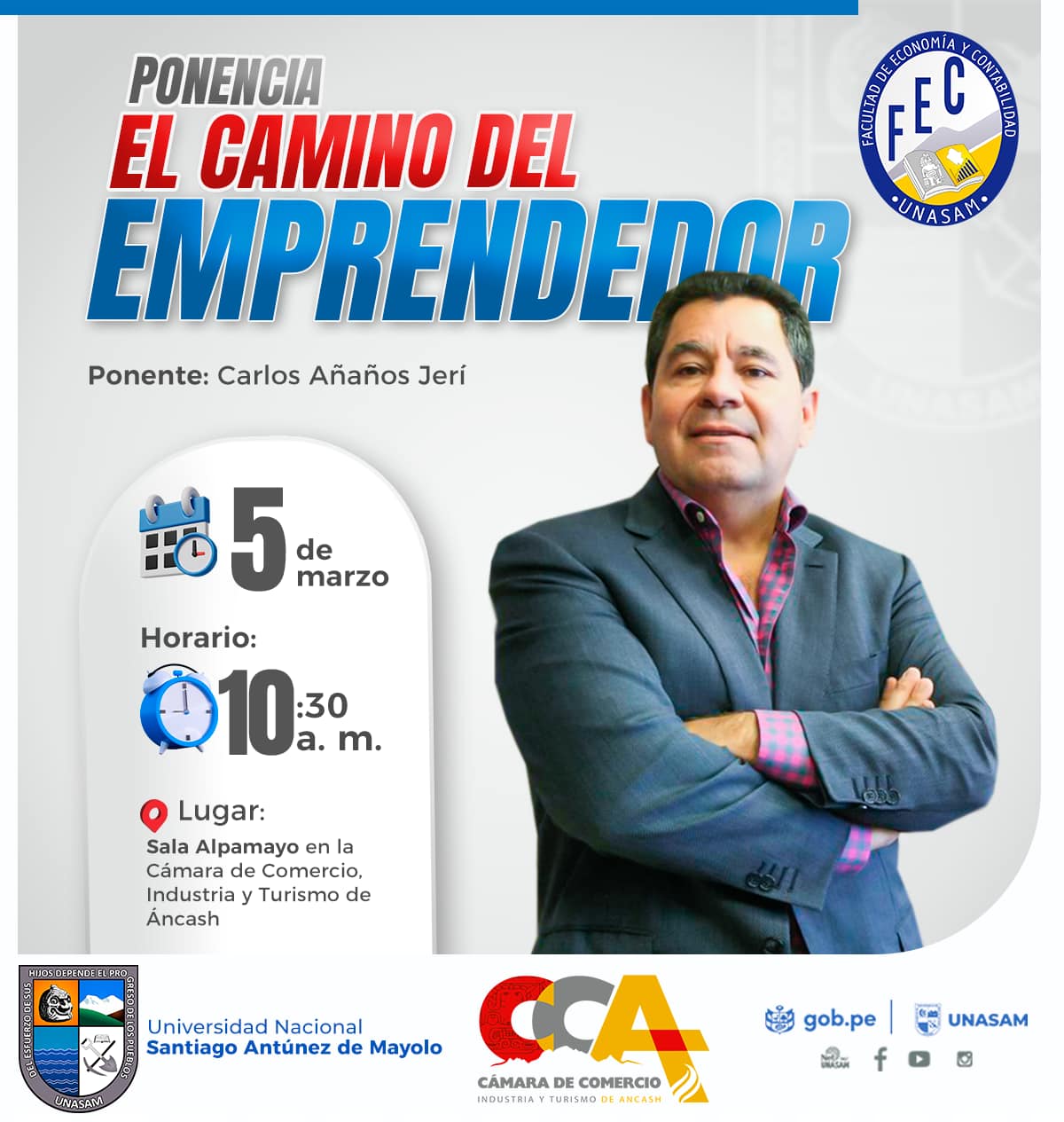  																PONENCIA: EL CAMINO DEL EMPRENDEDOR 
																