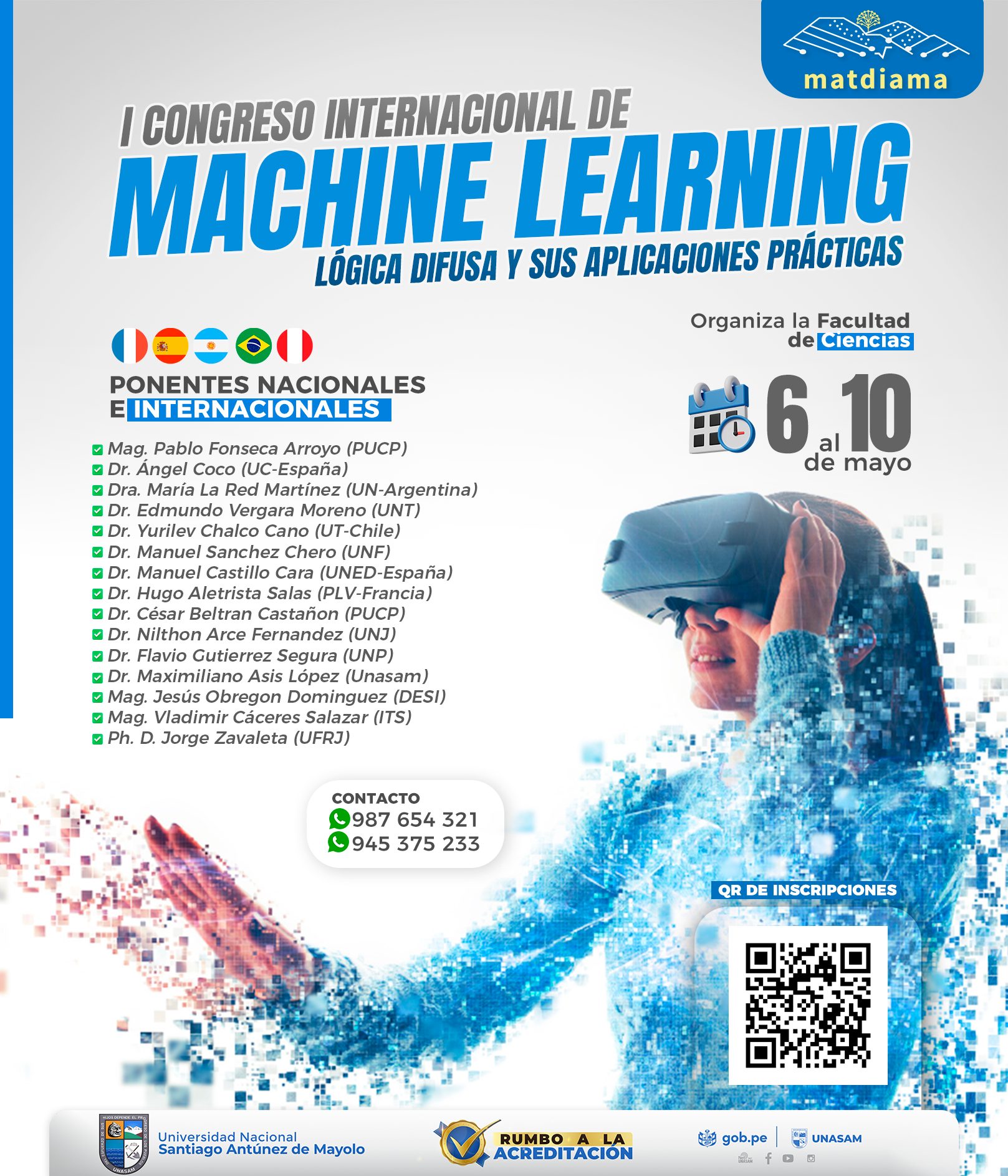  																I CONGRESO INTERNACIONAL DE MACHINE LEARNING
																