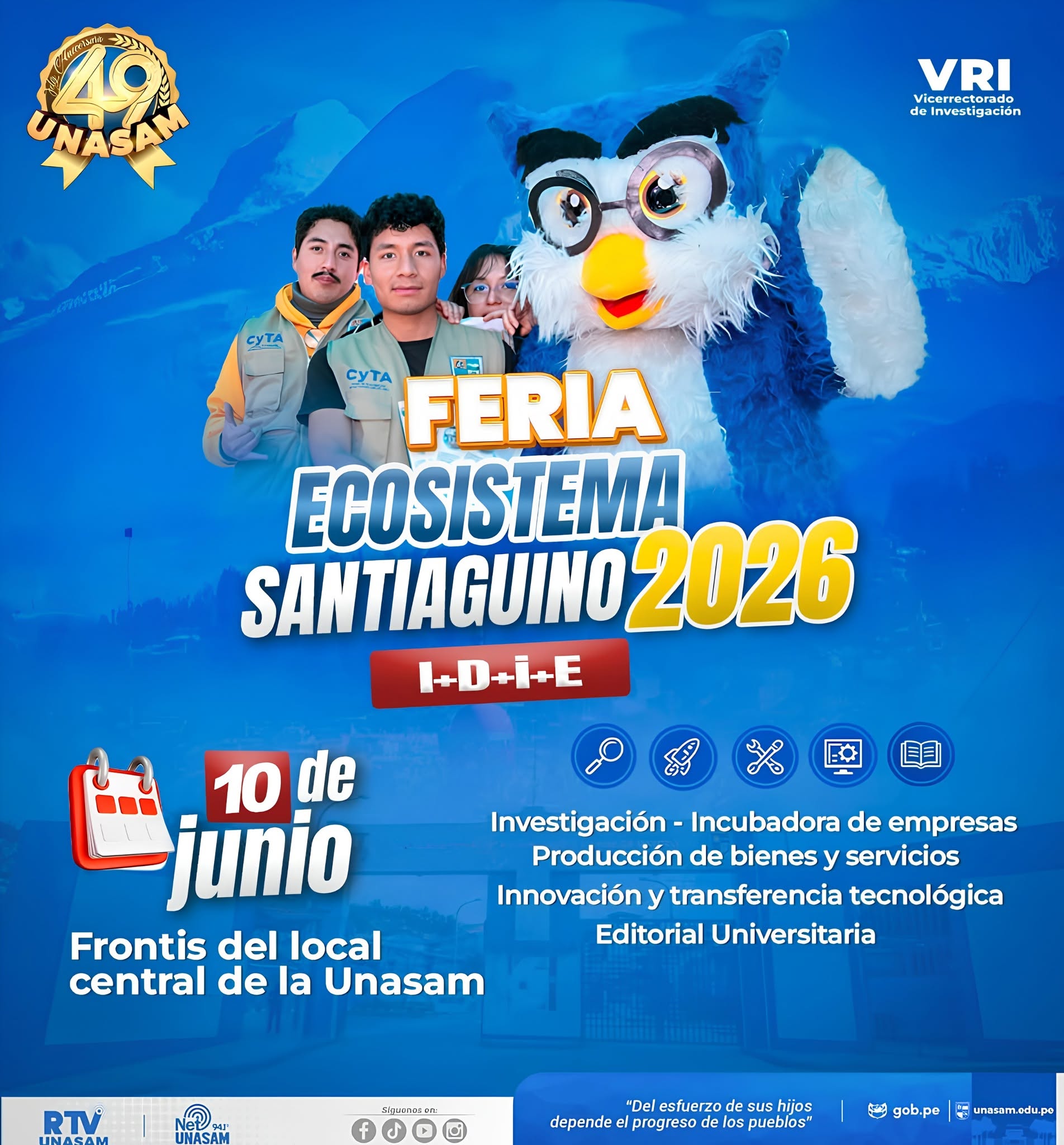  																Feria "Ecosistema Santiaguino 2026- I+D+I+E"
																