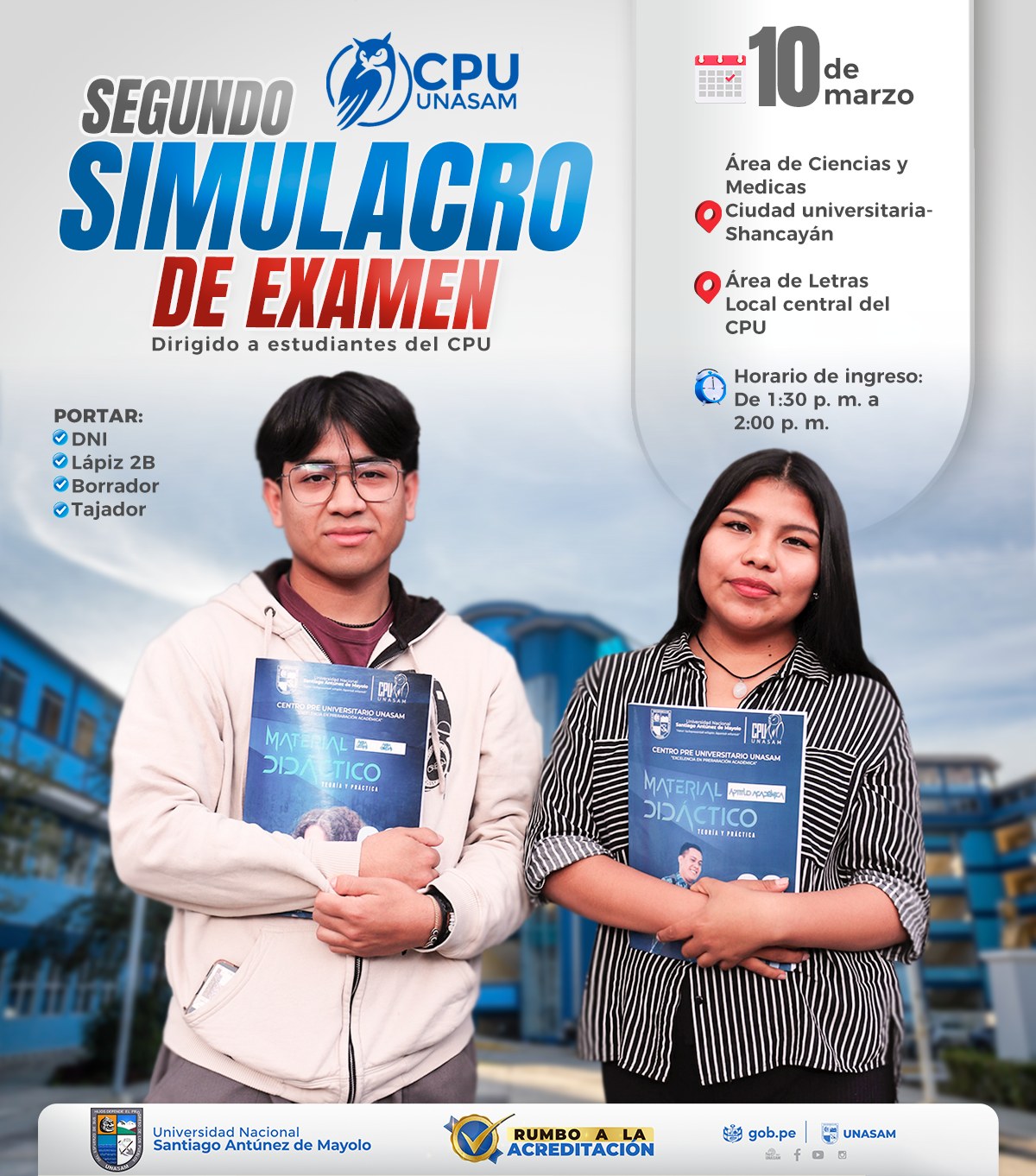  																SEGUNDO SIMULACRO DE EXAMEN CPU
																