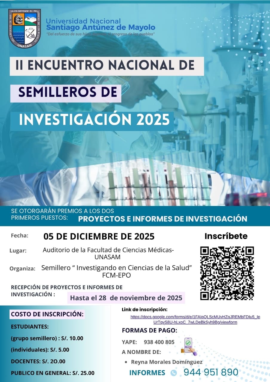 													¡II ENCUENTRO NACIONAL DE SEMILLEROS DE INVESTIGACIÓN 2025!
													