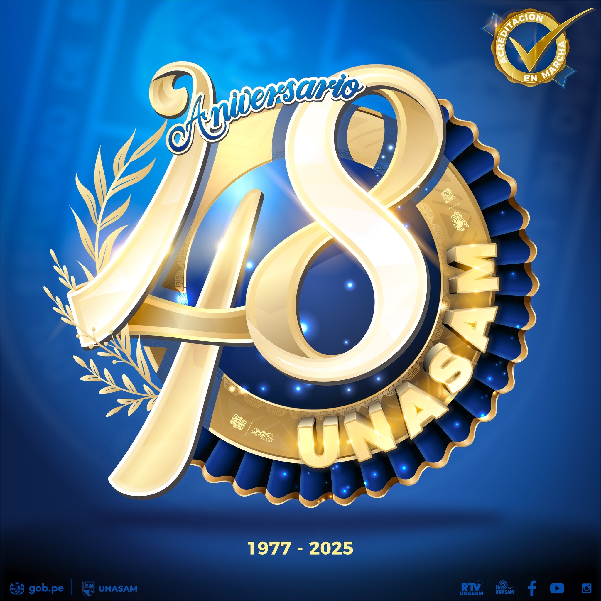  														Con orgullo y unidad, celebramos el XLVIII Aniversario de nuestra querida y amada Unasam.
														